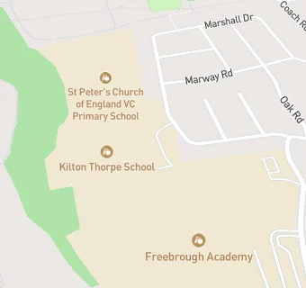 map for Kilton Thorpe School