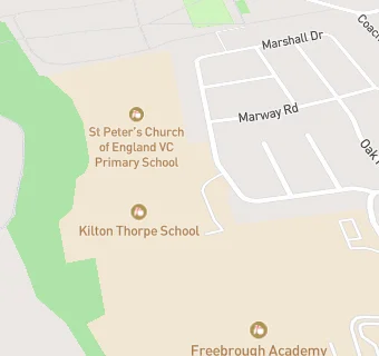 map for St Peter's Church of England Primary School