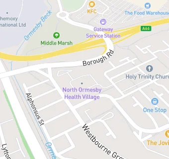 map for Linthorpe Surgery Oakfield Branch