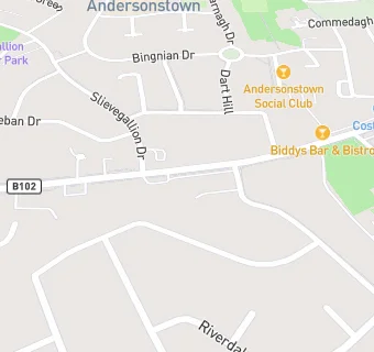 map for Andersonstown Meats