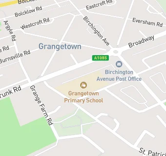 map for Grangetown Primary School