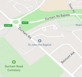 map for St John the Baptist Church