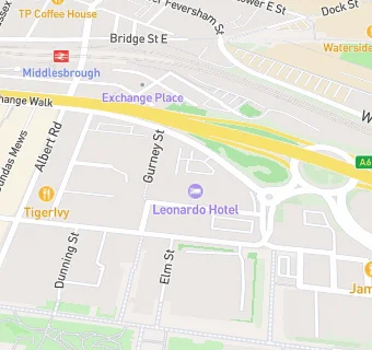 map for Leonardo Hotel Middlesbrough