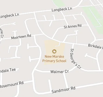 map for New Marske Junior School