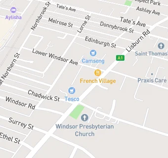 map for French Village Patisserie and Brasserie