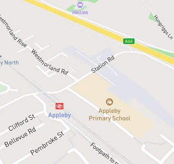 map for Appleby Primary School