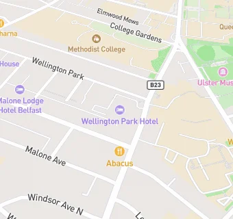 map for Wellington Park Hotel