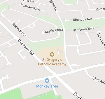 map for St Gregorys Catholic Academy