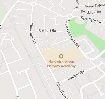 map for Hardwick Green Academy