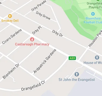 map for Castlereagh Pharmacy