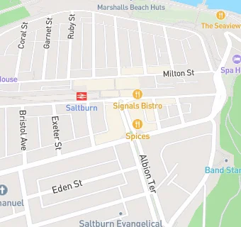 map for Saltburn Pharmacy