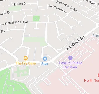 map for Rosedene at Hardwick