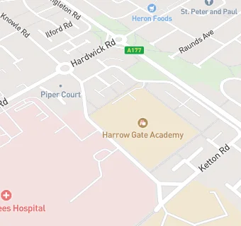 map for Harrowgate Academy