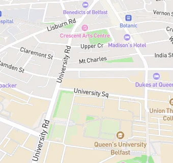 map for Queens Film Theatre