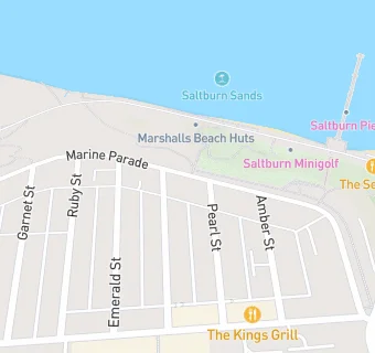 map for Saltburn Masonic Trust Ltd