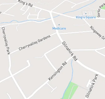 map for Cherryvalley Care Home