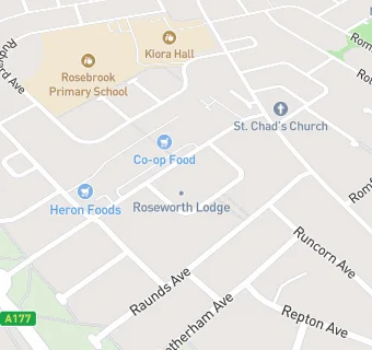 map for Roseworth Lodge Nursing Home