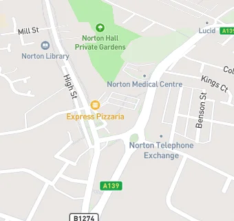 map for Norton Cafe