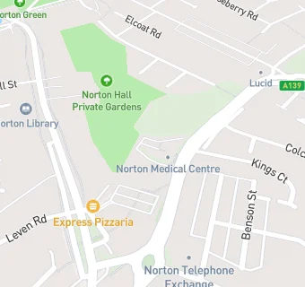 map for Norton Medical Centre