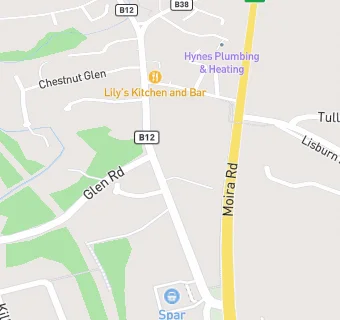 map for Glenavy Village Service Station (Spar)