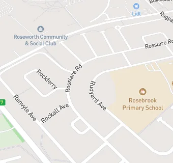 map for Rosebrook Primary School