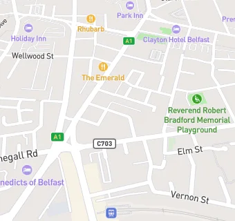 map for The Belfast Club