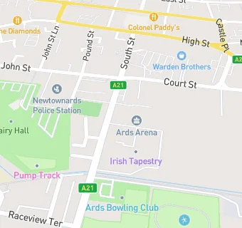 map for ARDS BOWLING CLUB