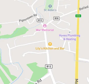 map for McKenzies Pharmacy Glenavy