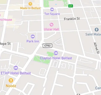 map for Clayton Hotel