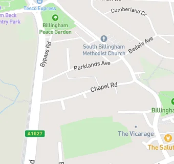 map for Billingham Social Club