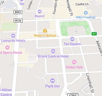 map for Grand Central Hotel