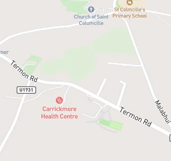 map for Carrickmore Youth Centre