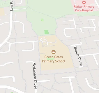 map for Green Gates Primary School