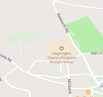 map for Heighington Church of England Primary School