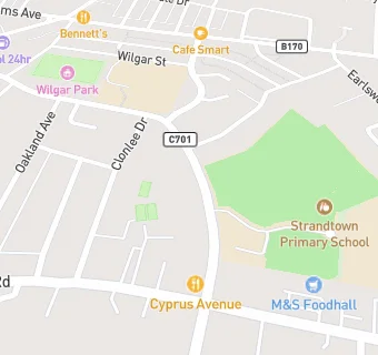 map for Strandtown Primary School