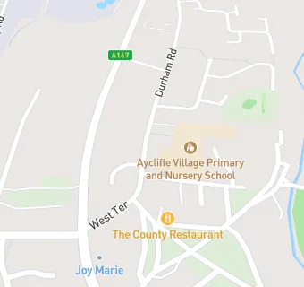 map for Aycliffe Village Hall