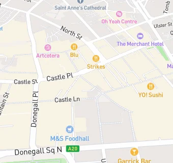 map for Shake Belfast