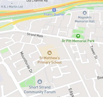 map for St Matthew's Primary School