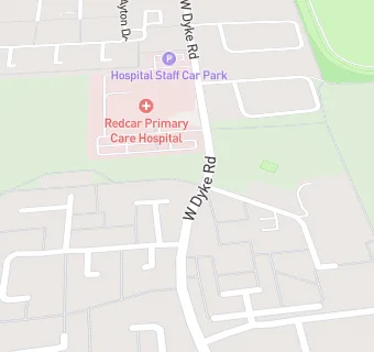 map for Redcar Primary Care Hospital