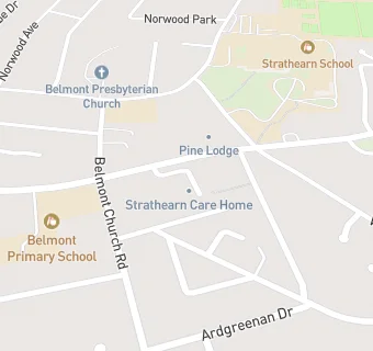 map for Strathearn Court Care Home