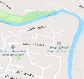 map for Omagh Independent Methodist Church