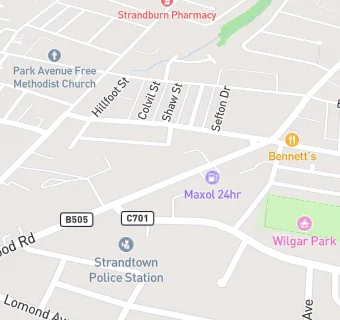 map for Strand Arts Centre