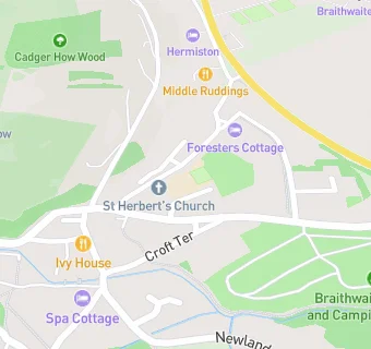 map for Braithwaite CofE Primary School