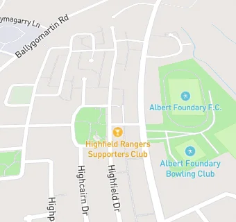 map for Highfield Rangers Supporters Club