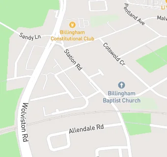 map for Billingham Balti House