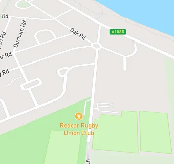 map for Redcar Rugby Club