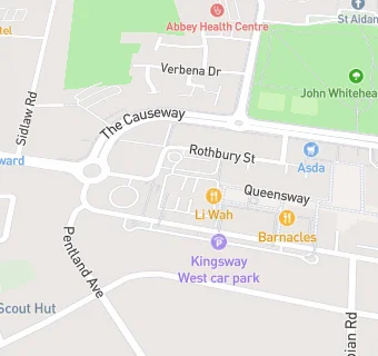 map for Billingham and Stockton Food Bank