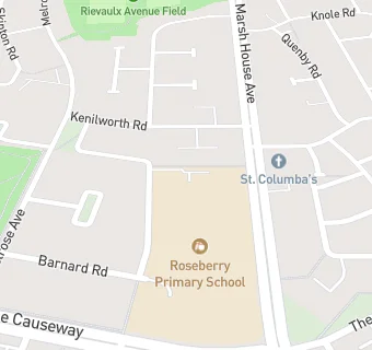 map for Roseberry Primary School