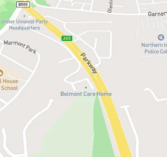 map for Belmont Care Home