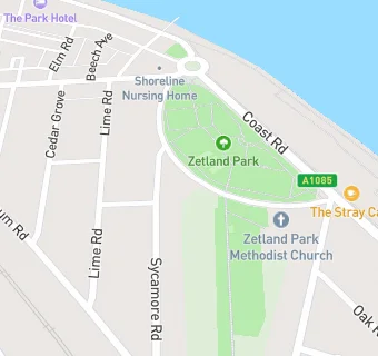 map for Zetland Park Methodist Church